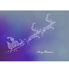Christmas greeting card vector image