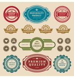Vintage style retro emblem vector image