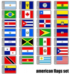 Flags america vector image