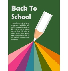 Colorful rainbow coming out of Pencil Perfect Colorful rainbow coming out of Pencil Perfect vector image