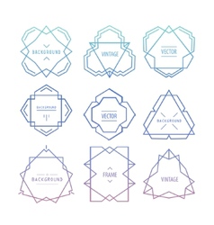 Trendy Retro Vintage Insignias Bundle vector image