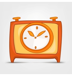 Cartoon home clock vector image