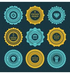 Vintage style retro emblem vector image