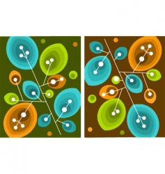 Floral background vector image