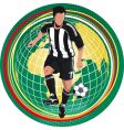 Soccer player vector image