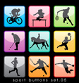 Sport buttons 05 vector image