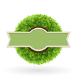 Foliage lable vector image