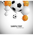 Background with ball vector image