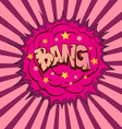 Comic book explosion vector image