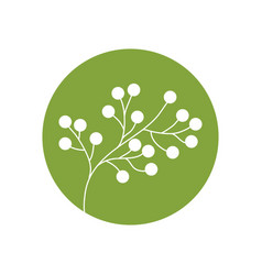 Flower spring branch natural icon Flower spring branch natural icon vector image