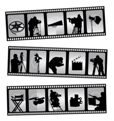 Movie filmstrip vector image
