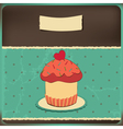 Cake vintage vector image