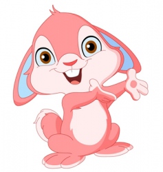 Cute bunny vector image
