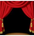 Red curtain vector image