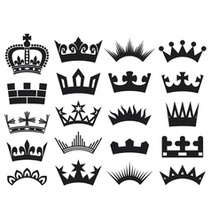 Crown collection vector image