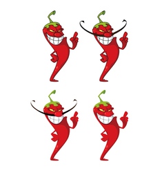 Pepper set vector image