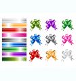 Ribbon collections for your design vector image