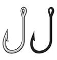 Fishing hook vector image