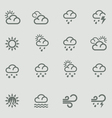 Weather forecast pictograms - day vector image