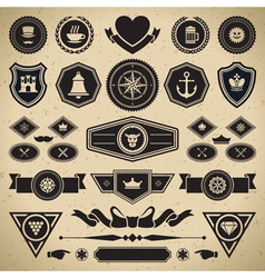 Vintage style retro emblem vector image