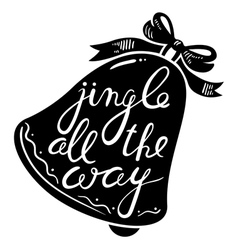 Calligraphic christmas lettering vector by morys Image 657989 VectorStock