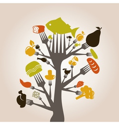 Plug with meal vector image