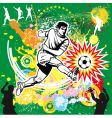 Soccer player vector image