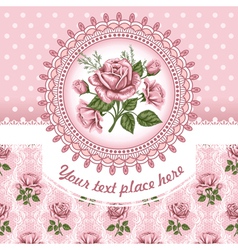 Background with rose vector image