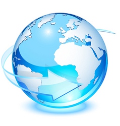 Crystal earth vector image