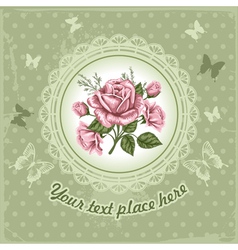 Background with rose vector image
