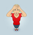 Woman gesturing vector image