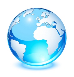 Crystal earth vector image