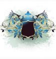 Ornamental shield vector image