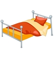 Cartoon home furniture bed vector image