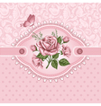 Background with rose vector image
