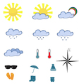 Weather icons vector image