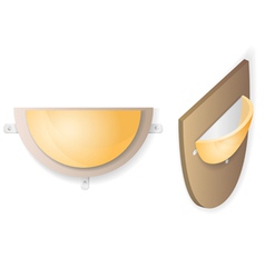 Wall lamp vector image