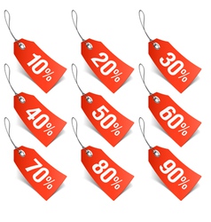 Sale tags vector image