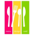 Menu template design vector image