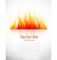 Background with fire vector image