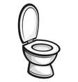Toilet seat vector image