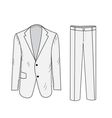 Suit Business sketch office suit Suit Business sketch office suit vector image
