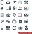 Universal icons Universal icons vector image
