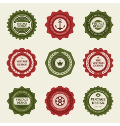 Vintage style retro emblem vector image