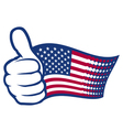 USA thumbs up vector image