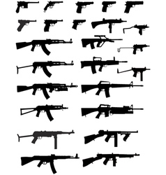 Gun collection vector image