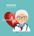 Healthcare professional avatar character Healthcare professional avatar character vector image