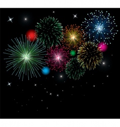 Fireworks vector image