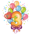 Happy birthday three vector image