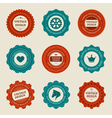 Vintage style retro emblem vector image